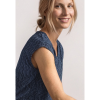 Street One Top Zig Zag Ashen Blue