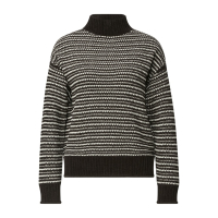 Street One Col Trui Striped Black Coffee