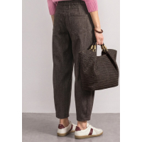 Street One Broek Karlie Barrel Black Coffee