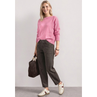 Street One Broek Karlie Barrel Black Coffee