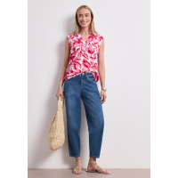 Street One Top Flower Off White