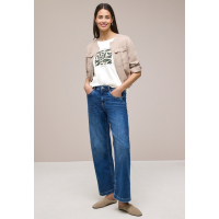 Street One T-Shirt Leaf Off White