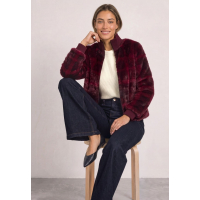 Street One Bomber Jas Checked Plum