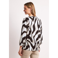 Street One Shirt Animal Espresso Brown