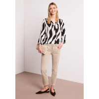 Street One Shirt Animal Espresso Brown