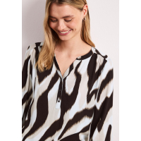 Street One Shirt Animal Espresso Brown