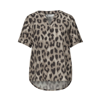 Street One Blouse Top Animal Timeless Beige
