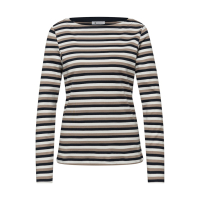 Street One Longsleeve Shirt Stripe Shadowed Navy