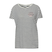 Street One Shirt Striped Shadowed Navy