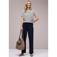 Street One Shirt Striped Shadowed Navy