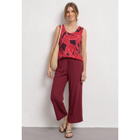 Street One Top Flower Salsa Red