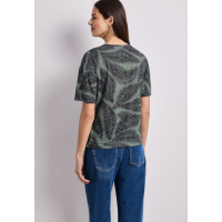 Street One Shirt Burned Deep Bound Green