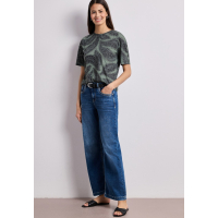 Street One Shirt Burned Deep Bound Green