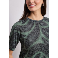 Street One Shirt Burned Deep Bound Green