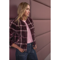 Street One Jasje Checked Rustic Rouge