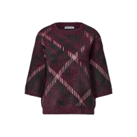 Street One Trui Top Jacquard Rustic Rouge