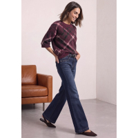Street One Trui Top Jacquard Rustic Rouge