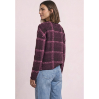 Street One Shirt Checked Rustic Rouge