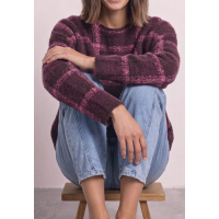 Street One Shirt Checked Rustic Rouge