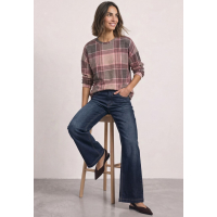 Street One Shirt Checked Sanded Amber