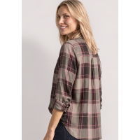 Street One Blouse Checked Sanded Amber