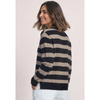 Street One Sweater Striped Indigo Night