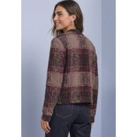 Street One Vest Checked Black Coffee