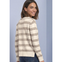 Street One Sweater Striped Pure Beige