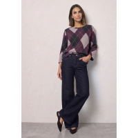 Street One Trui Argyle Berry Plum