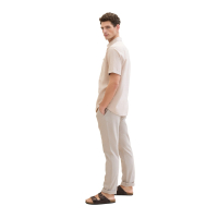 Tom Tailor Chino Linnen Caramel Beige Chambray