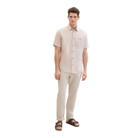 Tom Tailor Chino Linnen Caramel Beige Chambray