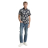 Tom Tailor Polo Shirt Palm Tree Navy Blue