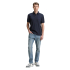 Tom Tailor Polo Shirt Waffle Sky Captain Blue