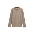 Tom Tailor Longsleeve Polo Shirt Brown Cashew Beige