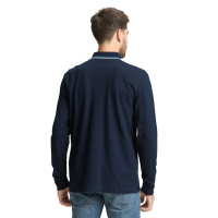 Tom Tailor Longsleeve Polo Shirt Sky Captain Blue