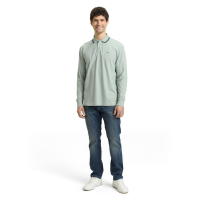 Tom Tailor Longsleeve Polo Shirt Soft Greyish Green