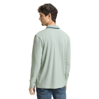 Tom Tailor Longsleeve Polo Shirt Soft Greyish Green