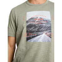 Tom Tailor T-Shirt Greyish Shadow Olive
