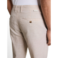 Tom Tailor Chino Linnen Cashew Beige Chambray