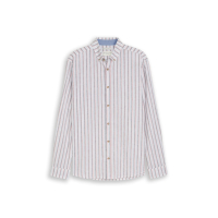 Tom Tailor Shirt Linnen Stripe White