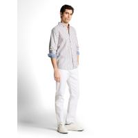 Tom Tailor Shirt Linnen Stripe White