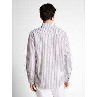 Tom Tailor Shirt Linnen Stripe White