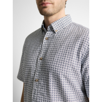 Tom Tailor Shirt Linnen White Navy