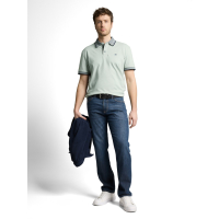 Tom Tailor Polo Shirt Soft Greyish Green