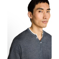 Tom Tailor T-Shirt Serafino Navy White