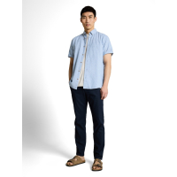 Tom Tailor Shirt Linnen Bleeched Blue