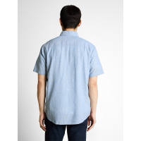 Tom Tailor Shirt Linnen Bleeched Blue