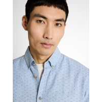 Tom Tailor Shirt Linnen Bleeched Blue