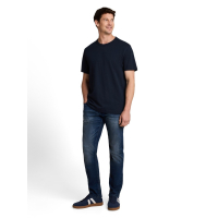 Tom Tailor T-Shirt Structured Sky Captain Blue