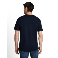Tom Tailor T-Shirt Structured Sky Captain Blue
